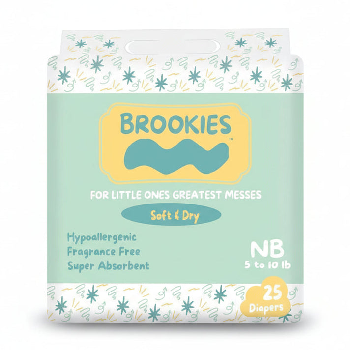 25 CT SIZE NB BABY DIAPERS FOR UP TO 10 LBS